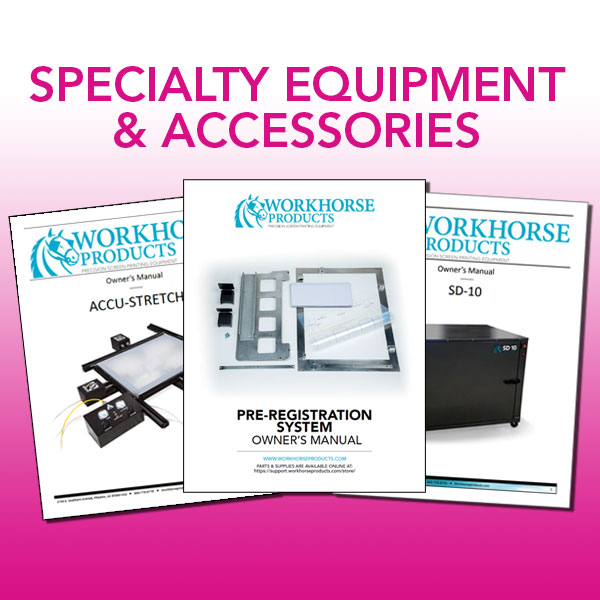 Specialty Equipment Owners Manuals